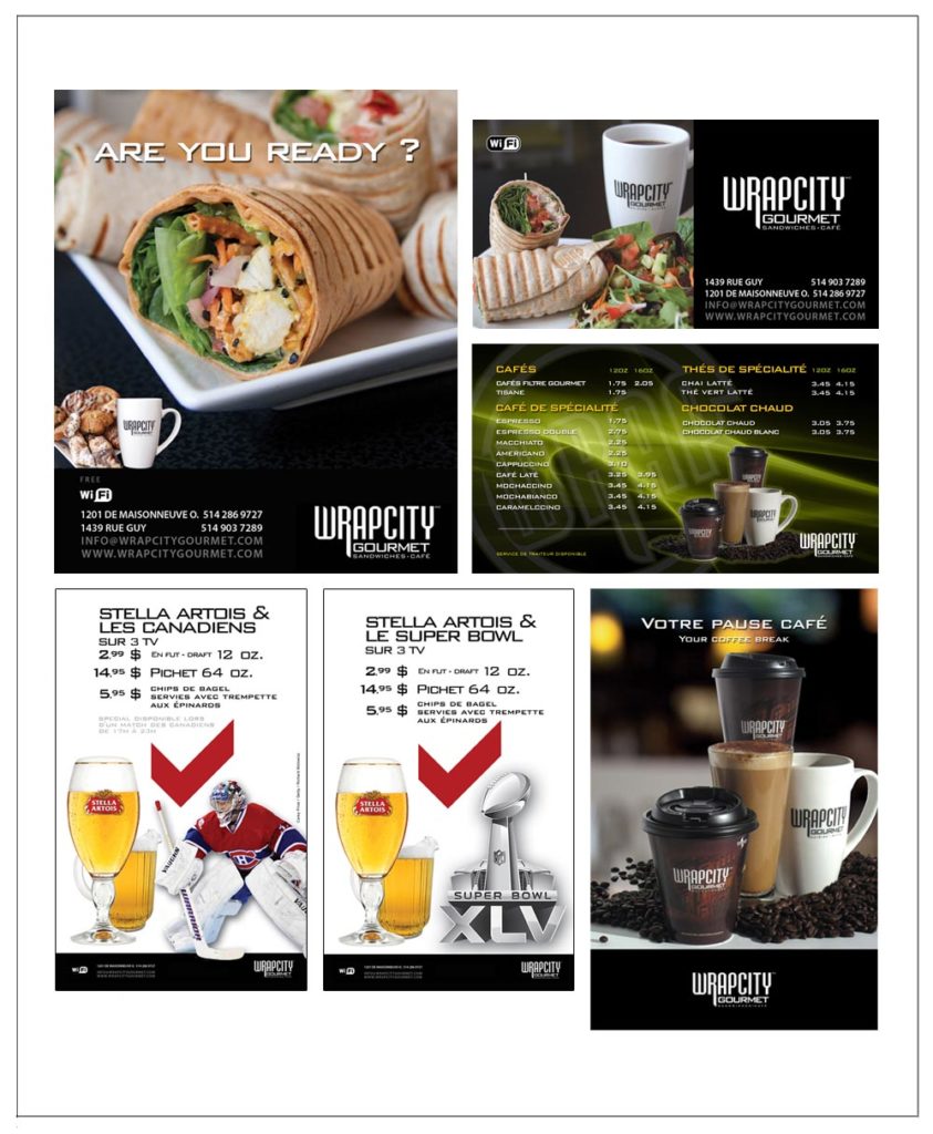 Wrapcity Gourmet brochure showcase by Donald Royer Design